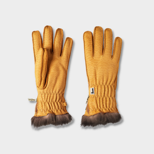 Art. 269/PO - Unisex Peccary Leather Ski Gloves